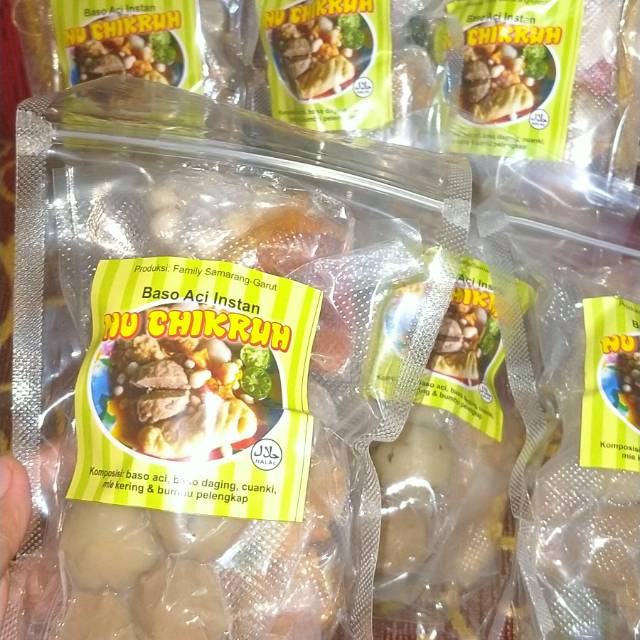 

Paket 1 kg Baso Aci Nu chikruh isi 4 bungkus.