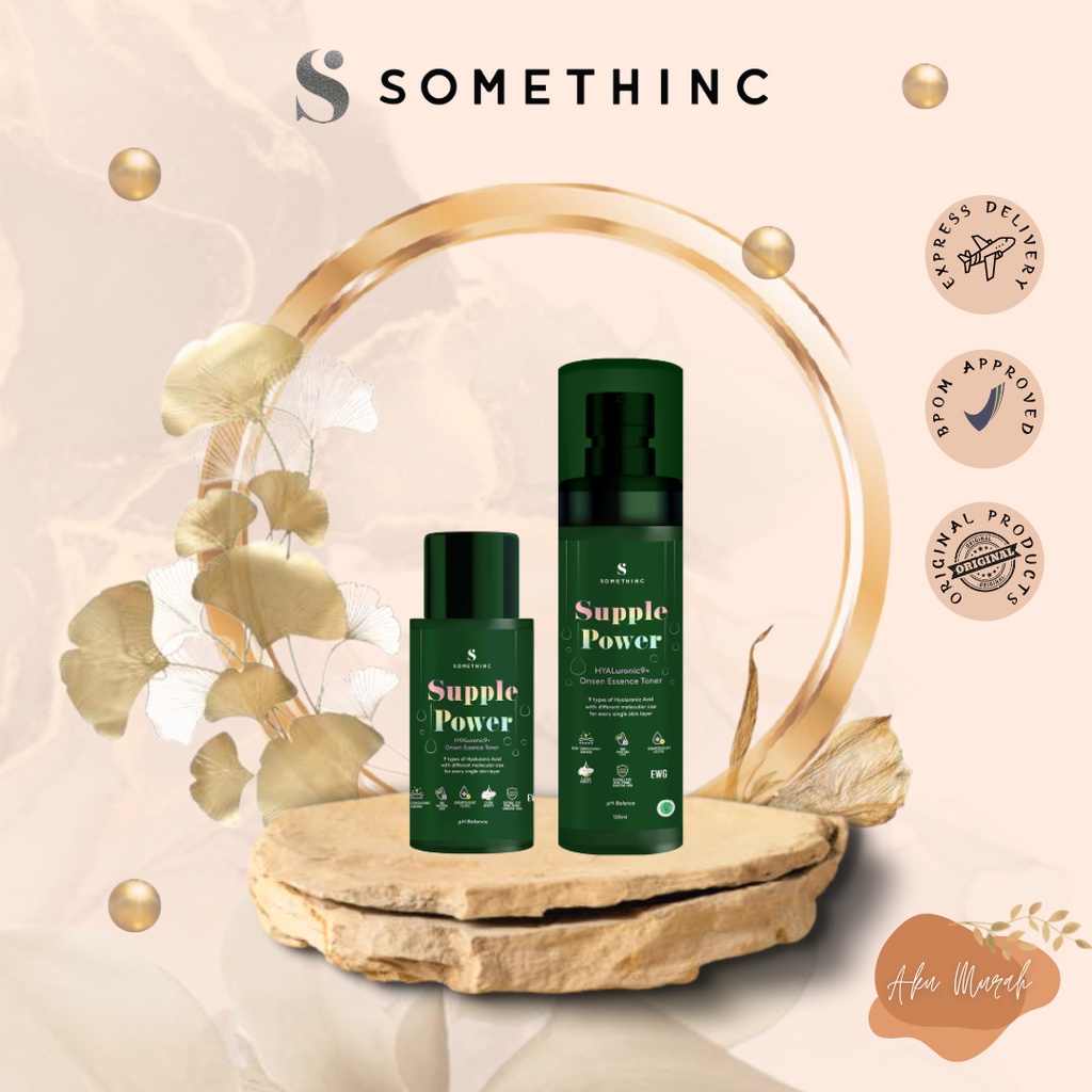 ✨ AKU MURAH ✨SOMETHINC SUPPLE POWER Hyaluronic9+ Onsen Essence Toner