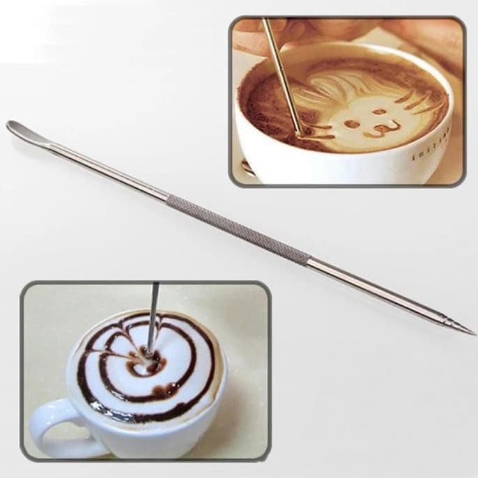 

Latte Art Pen Stainless Steel GATER Pena Pen Kopi Art Food Grade