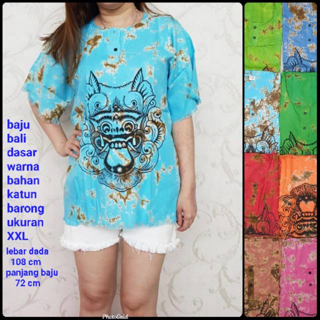 BH 169  meygrosir Baju bali barong katun dsr wrn xxl