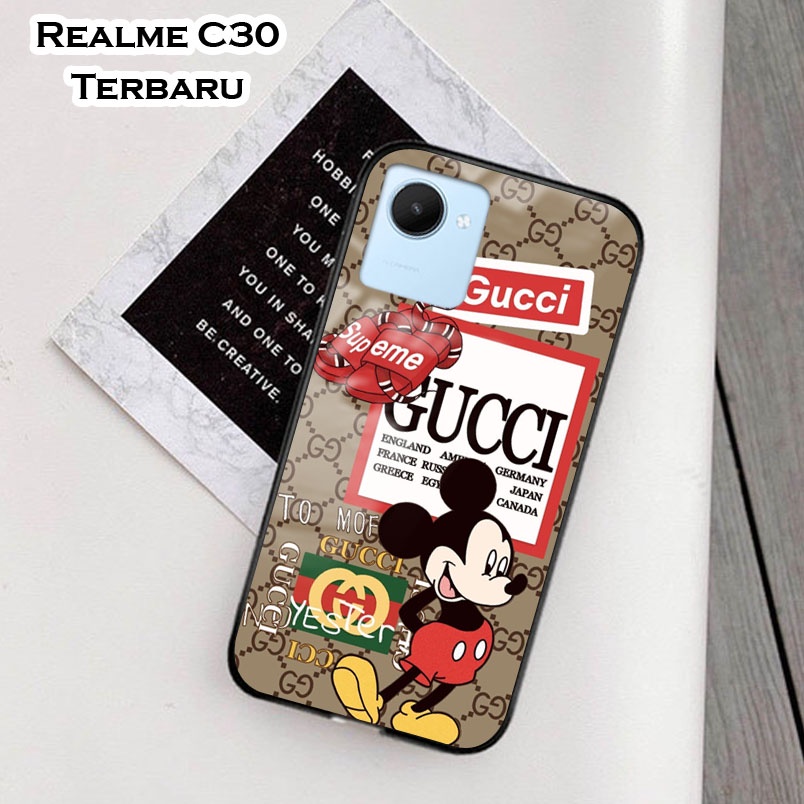 Softcase Glass Kaca Realme C30 Terbaru [FC25] Case Motif Realme C30 - Casing Hp Realme C30 - Case Hp