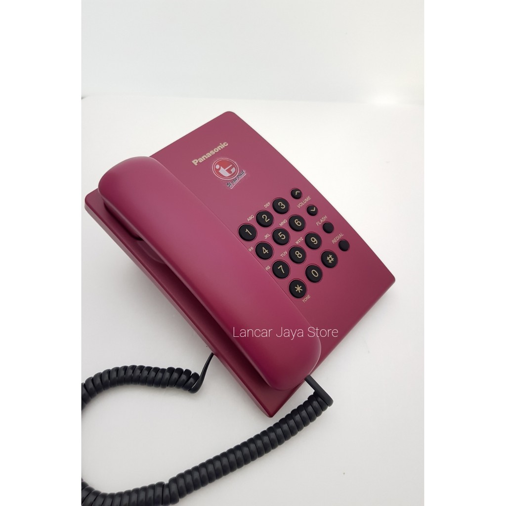 Telepon Kabel Panasonic KX-TS505 Merah Telpon Rumah Panasonic KX-TS505