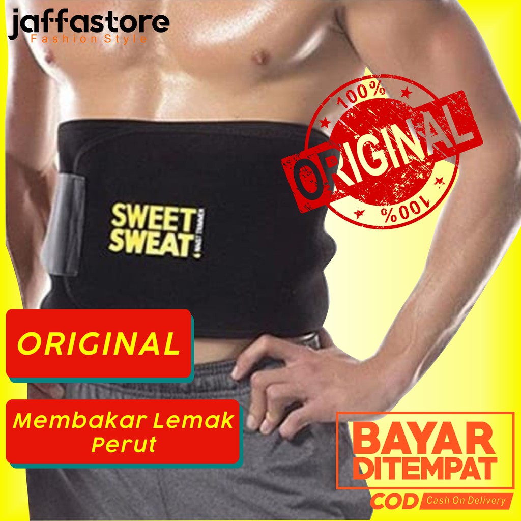 Korset Pelangsing Pengecil Pembakar Lemak Perut Pria Wanita Original Sweet Sweat Waist Trimmer