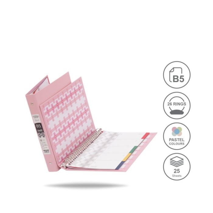 

Produk Bantex Binder B5 26 Ring Warna Pastel Promo