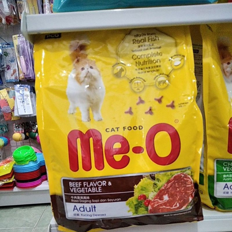 Meo Adult Beef Vegetable Cat 1,2kg makanan kucing Meo