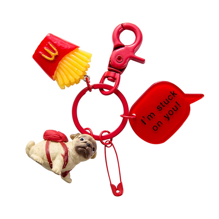 Cute Shiba Inu Dog Keychain Creative Cartoon Piggy Male and Female Bag Pendant Birthday Gift