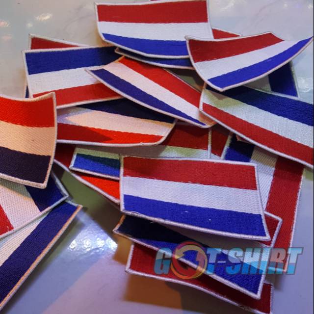 emblem patch bordir bendera belanda