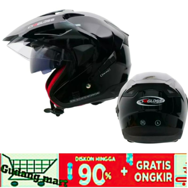 Helm Cargloss CDV CR Dobel Visor Official Cargloss Original Helm Cowok/ Helm Cewek Promo Cargloss