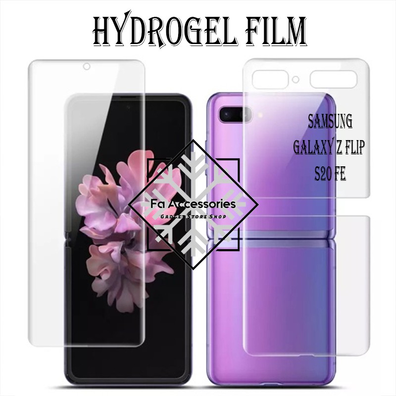 FA ANTI GORES JELLY HYDROGEL SAMSUNG GALAXY Z FLIP 3 4 S20 S20FE FE FULL SCREEN PROTECTOR SHOCK