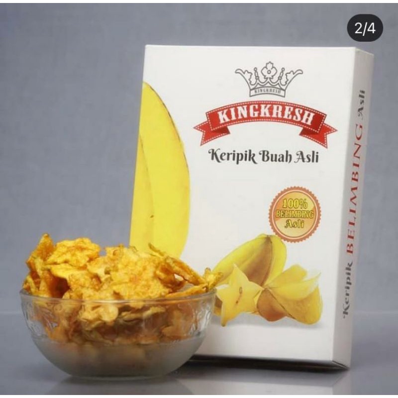 

Keripik kripik buah belimbing renyah Kayavit Pandubima Kingkresh 50 gram super oleh oleh khas Malang