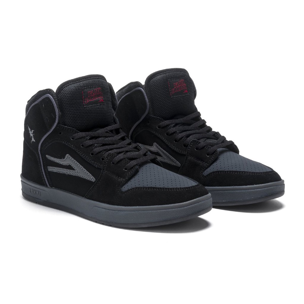 LAKAI X BLACK SABBATH TELFORD SMU BLACK/GREY SUEDE