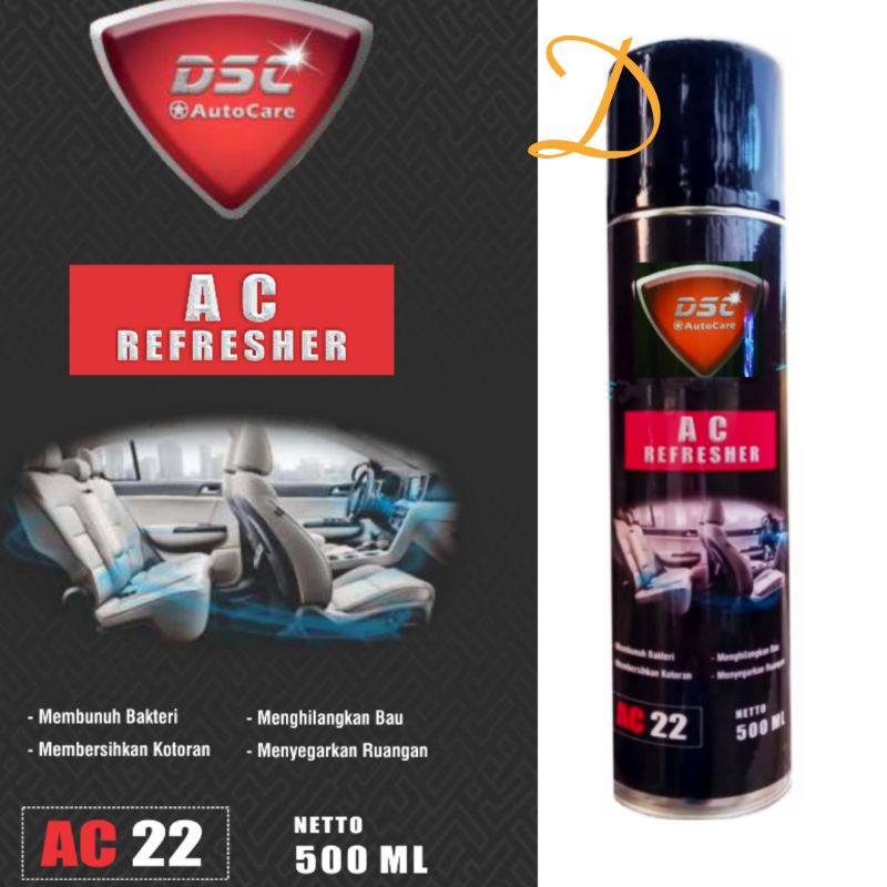 AC Refresher DSC 500 mili AC Refresher Mobil  Pengharum/ Pembersih Kisi-kisi AC Mobil Bau Apek.
