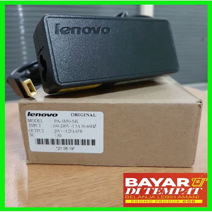 Adaptor Charger Laptop IBM Lenovo 20V 3.25A USB