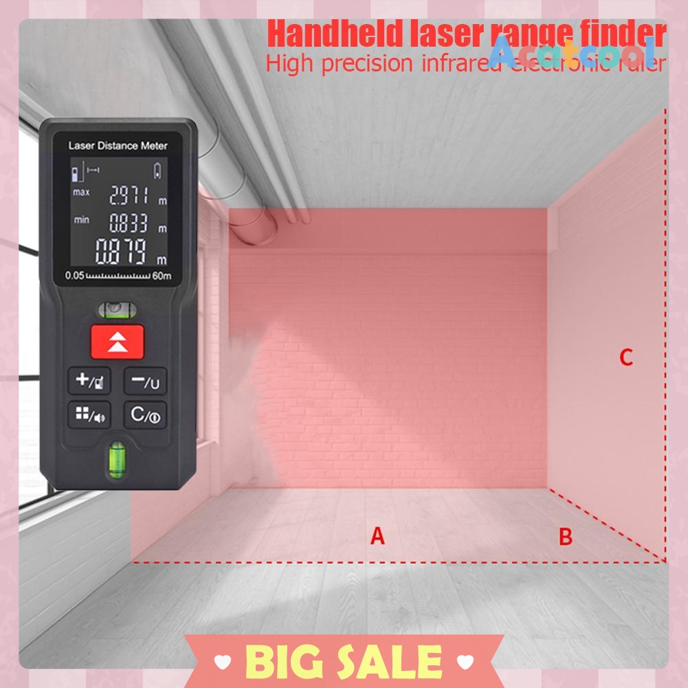 40/60/80/100m Laser Rangefinder Distance Meter Range Finder Electronic Tape