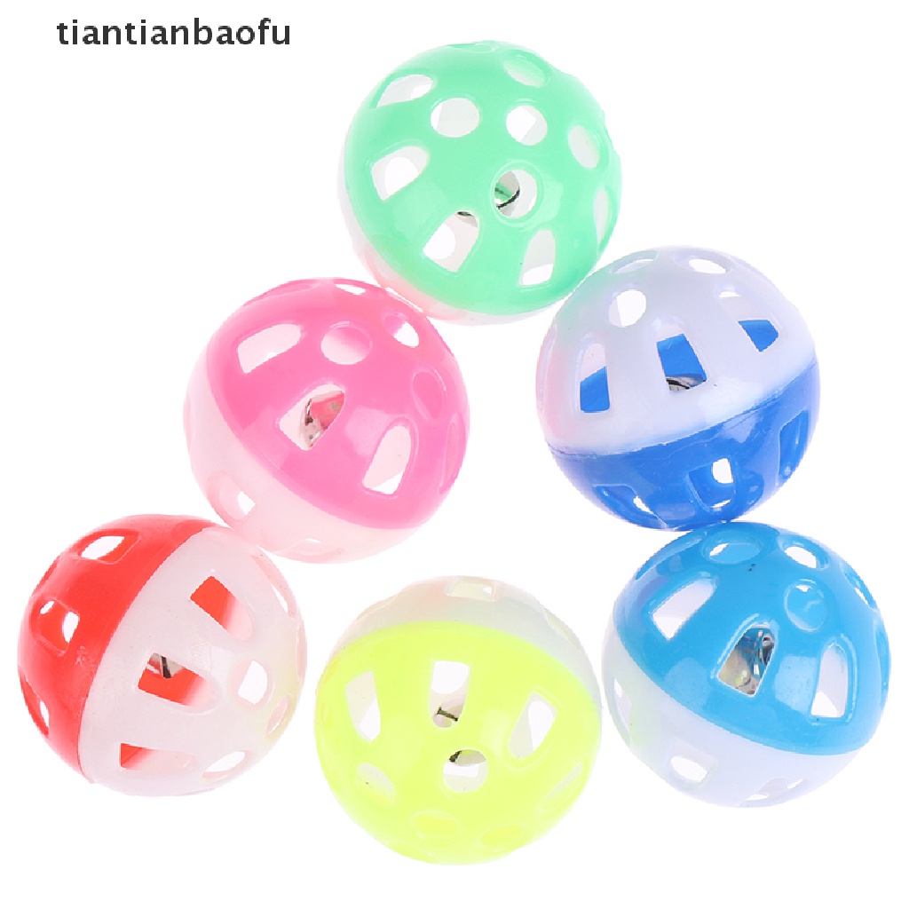 Mainan Kunyah Bentuk Bola Lonceng Model Hollow Untuk Kandang Burung Beo Cockatiel Kucing Peliharaan