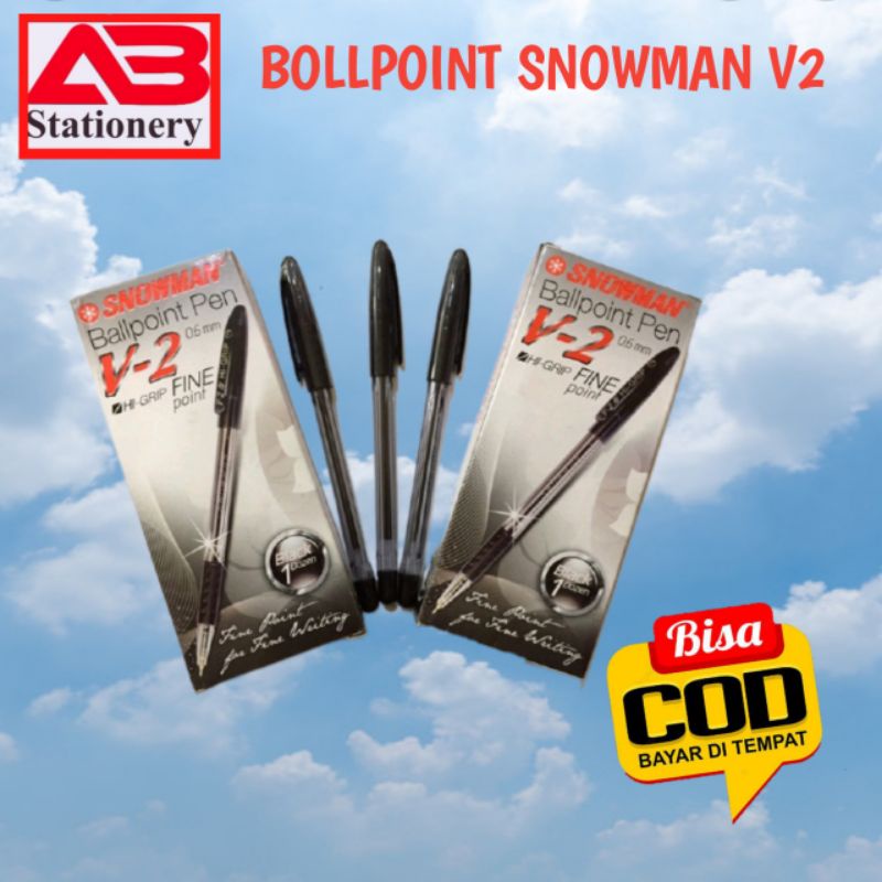 

[PCS] PULPEN - PENA - BALPOIN - BULPOINT - BULPEN - PEN - SNOWMAN V2 - MURAH