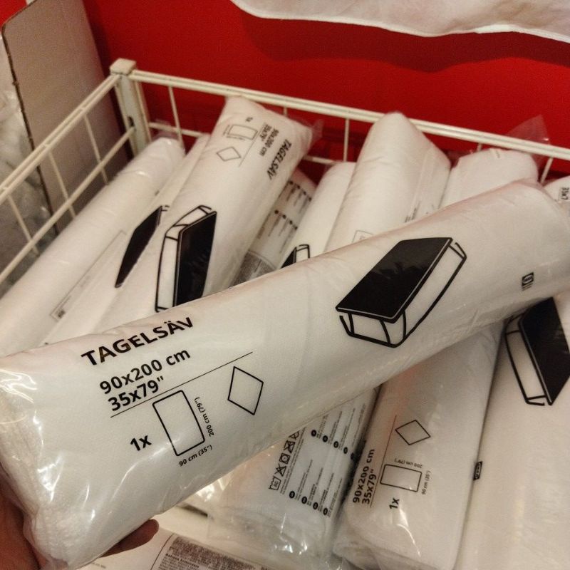 TAGELSAV Pelindung Kasur Matras ukuran 90 x 200 cm Single Bed