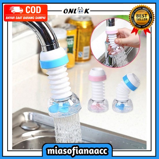 (COD) Sambungan Kran Air Saringan Kran FLEXIBLE Filter Air Anti Splash Water Faucet SWS