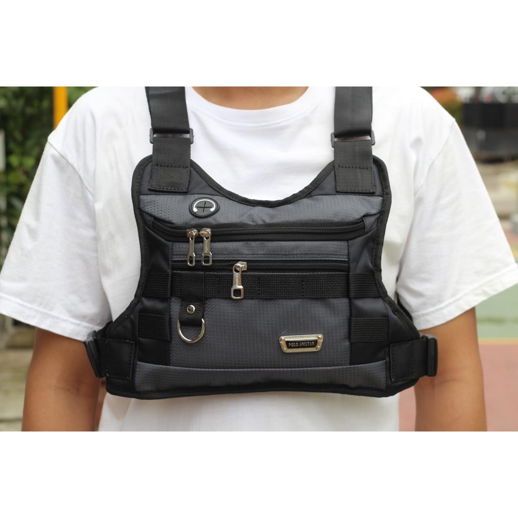 Tas Dada Polo Amstar Chest Bag Bahan Cordura Tas Selempang