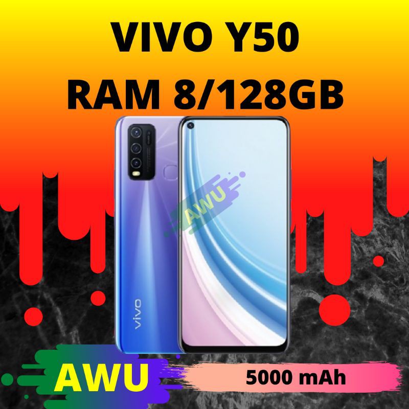 HP VIVO Y50/ RAM 8/128GB/5000mAh/Snapdragon 665