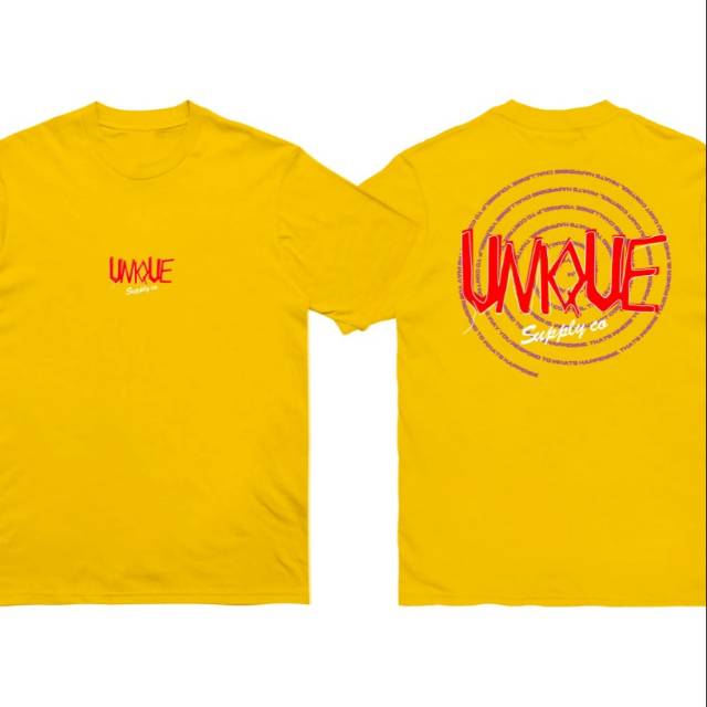 KAOS ORIGINAL/KAOS PRIA/KAOS DISTRO/UNIQUE/KUNING