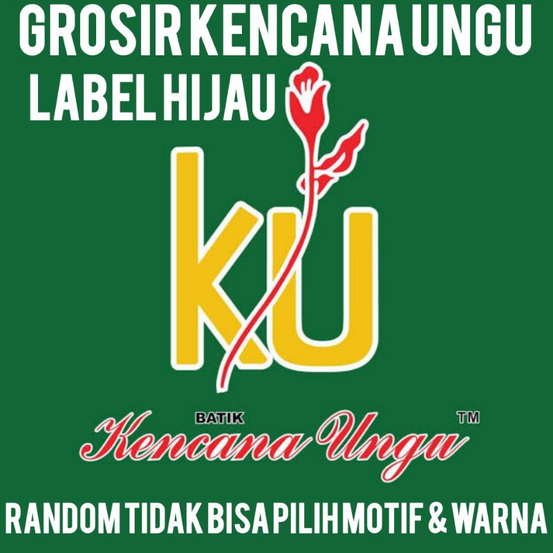 GROSIR DASTER KENCANA UNGU LABEL HIJAU ORIGINAL BATIK INDONESIA KUI BATIK KU LENGKAP LABEL+TAG PRODU