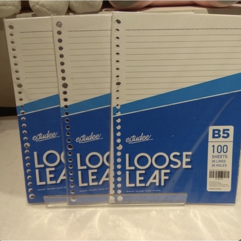 Jual Loose Leaf Estudee Ukuran B5 Line/Garis Isi 100 | Shopee Indonesia