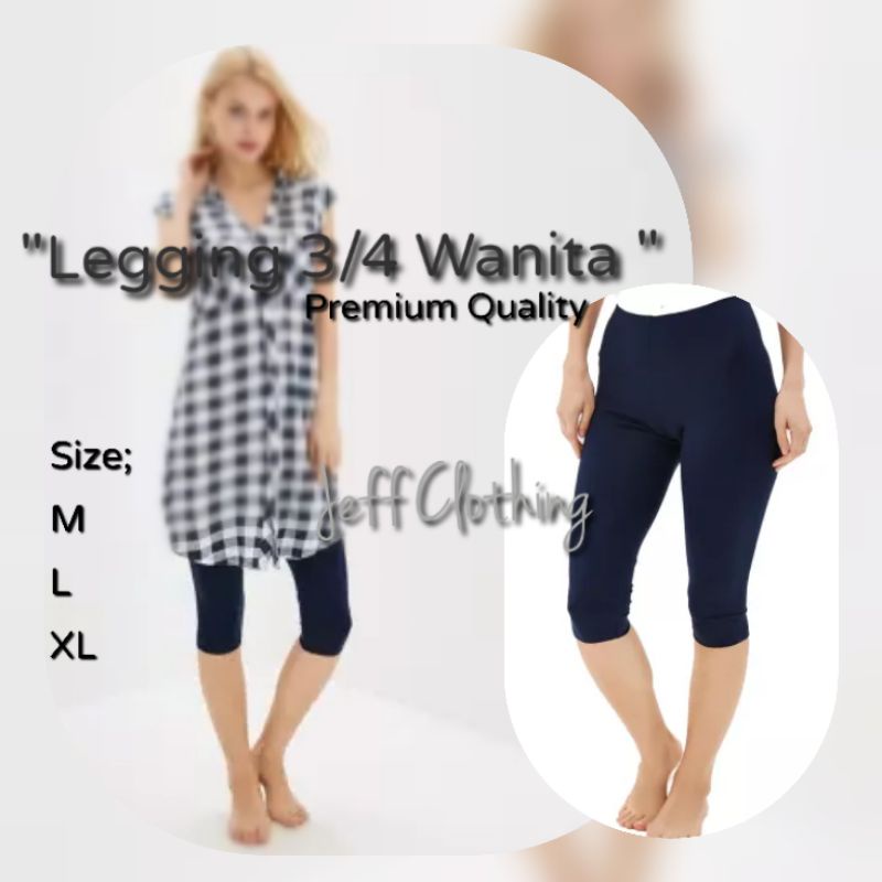 Celana Lagging Pendek | Leggings Pendek | Legging 3/4 | Legging 3 4 | Celana Legging | Lejing Pendek