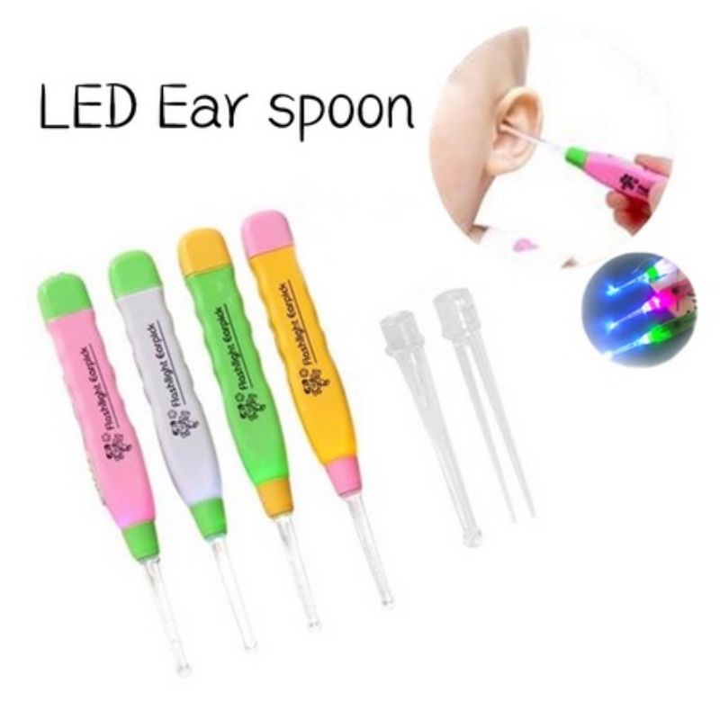 Pembersih korek telinga/ear pick lampu LED