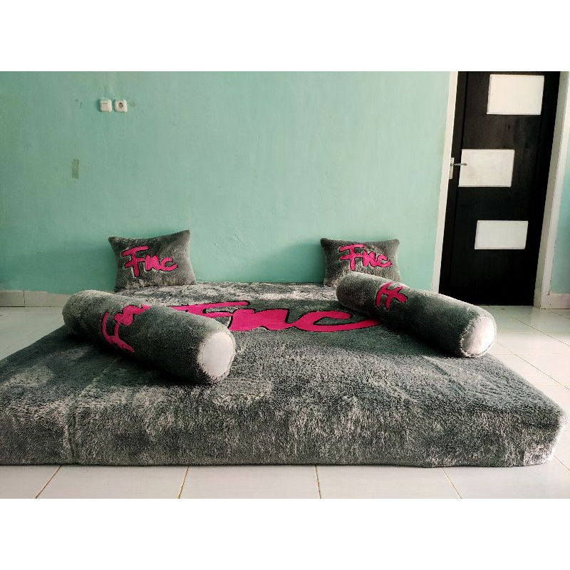 Fnc original Kasur  rasfur 4 bantal jumbo dan 9bantal ( kasur,bantal,guling,matras,rasfur)