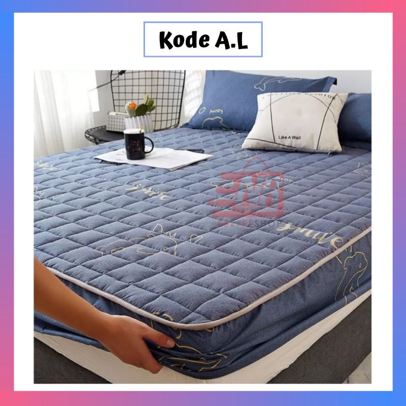 Sprei Waterproof / Sprei Waterproof Uk180x200cm / Sprei Waterproof Import / Sprei Anti Ompol / Sprei Anti Air-Navy- Lumba