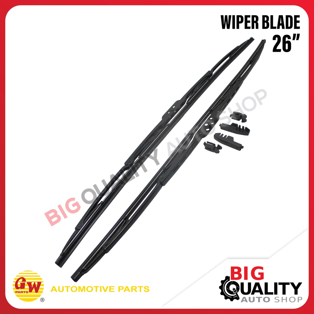 Karet kipas Kaca Wiper Blade Plat 2 Tingkat Universal 26 Inch