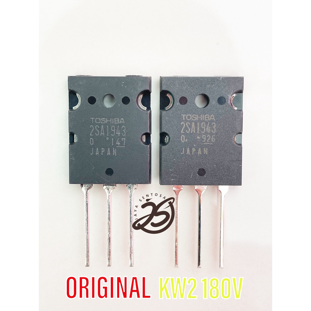 TRANSISTOR TOSHIBA A1943-C5200 ASLI ORIGINAL, 2SA1943-2SC5200, A 1943 - C 5200 JAPAN (ORI) 230V - 15A - 150W