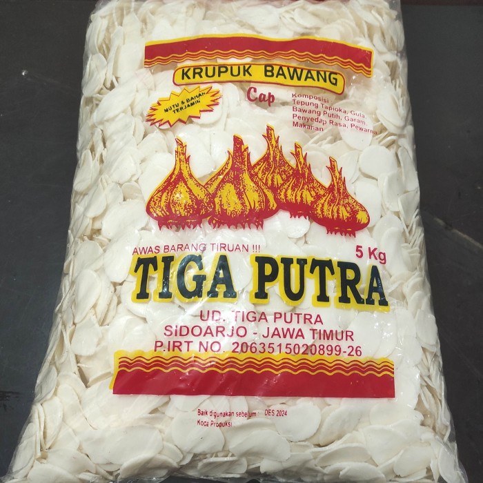 

kerupuk bawang tiga putra putih pasar online makassar