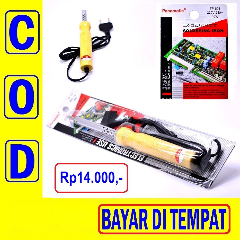 2G SOLDER KAYU Class A 40w 220v 240 Volt Patri Timah Panamatic Kayu
