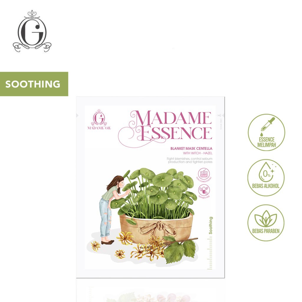 ⭐️ Beauty Expert ⭐️ MADAME GIE Essence Blanket Mask Per Sachet - Skincare Masker