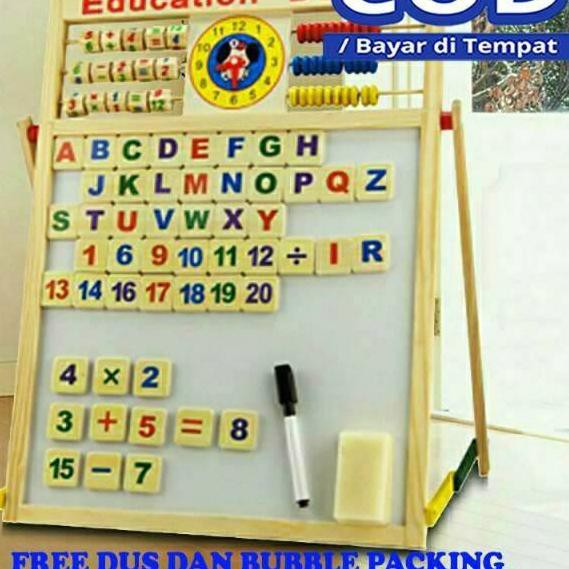 

ikB kado ultah drawing board / papan tulis belajar / papan tulis anak/ papan tulis magnet Terbaru