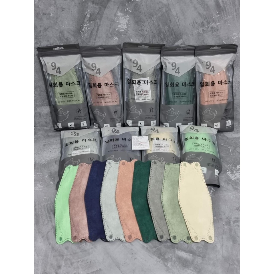 KF 94 WARNA 4PLY TERBARU MASKER KF 94 KOREA (TALI SENADA) KF94 MOUSON / KF94 CAREION / KF94 WE MASK