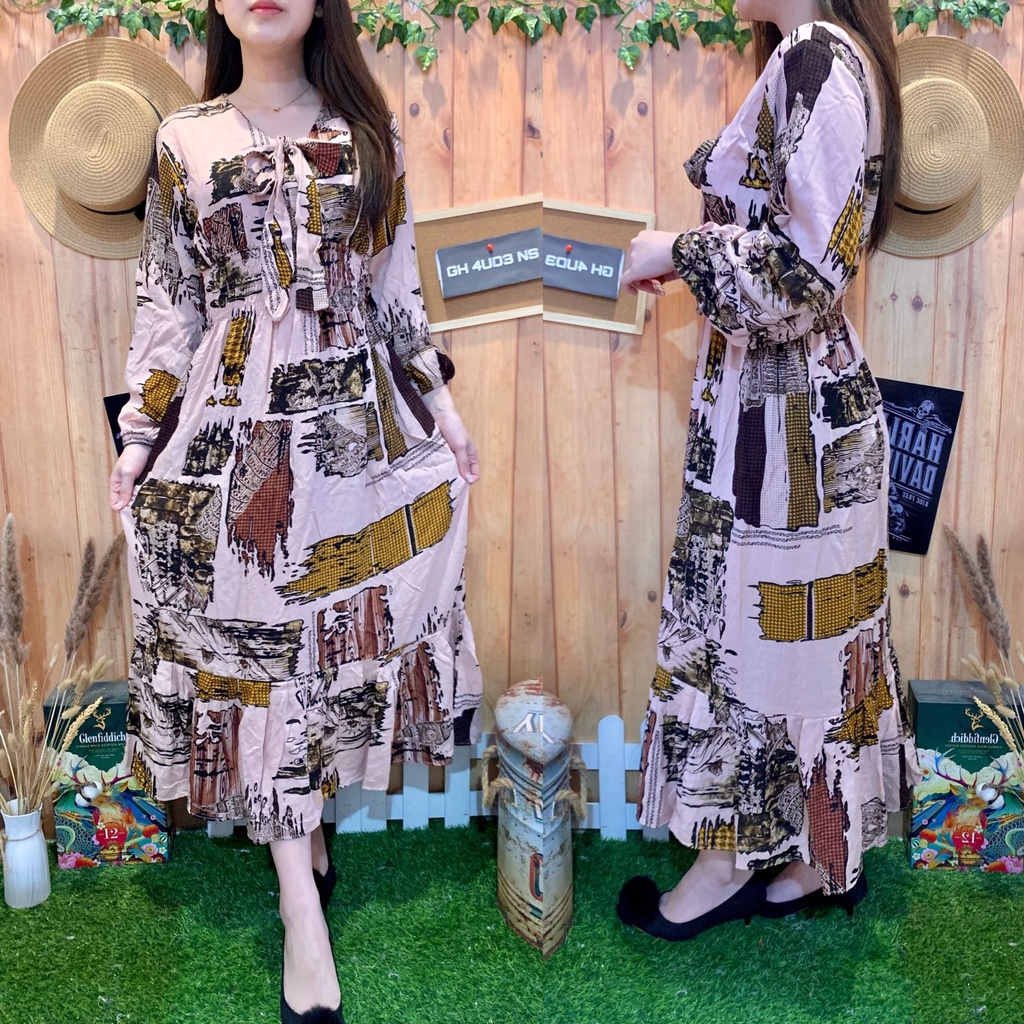 LONG DRESS BAGGY TIEL LONGSLEEVE 5055-2