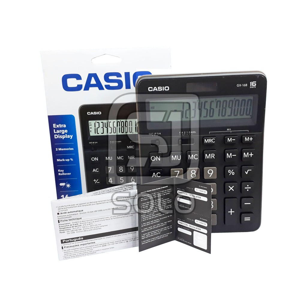 

Calculator Kalkulator CASIO GX-16B GX 16B Dekstop Calculator Original