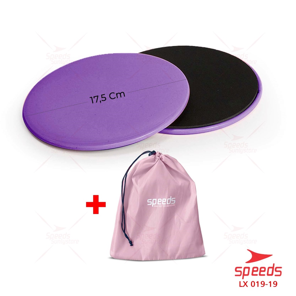 SPEEDS Waist Twisting Kaki Olahraga Rumah Portabel Fitness Pelangsing Perut Paha Pinggul Waist Twisting Terpisah 041-5-019-19 UNGU