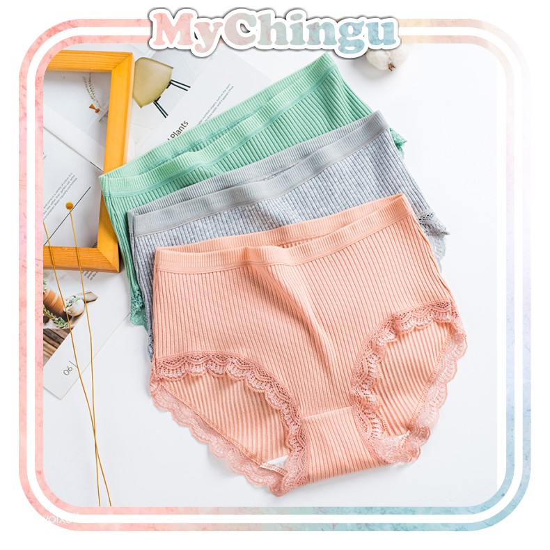 ❀ Chingu ❀ PW069 COD Celana Dalam Wanita (No Pita) Brief Seamless Elastis Sexy CD Import Murah