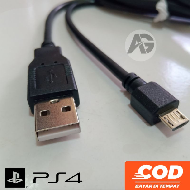 KABEL CHARGER / KABEL CAS PS4 ORIGINAL FOXCONN DIJAMIN BAGUS DAN AWET