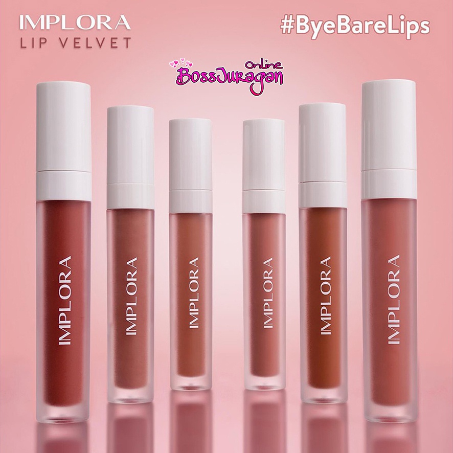 (BOSS) IMPLORA Lip Velvet 4,6 gram | Lip Cream Matte | Lipstik | Lipvelvet BPOM