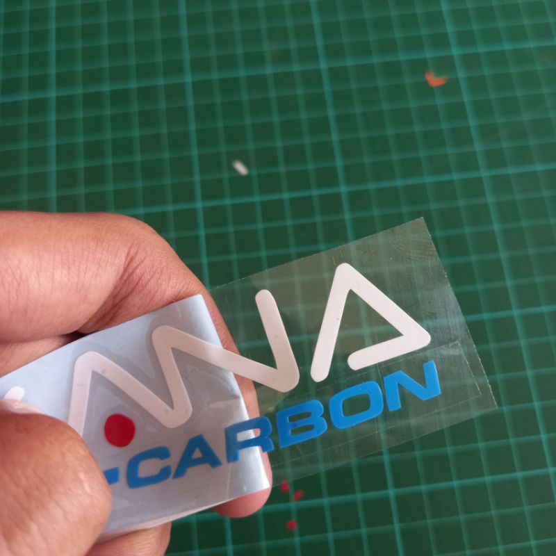 Stiker Cutting Akana Carbon