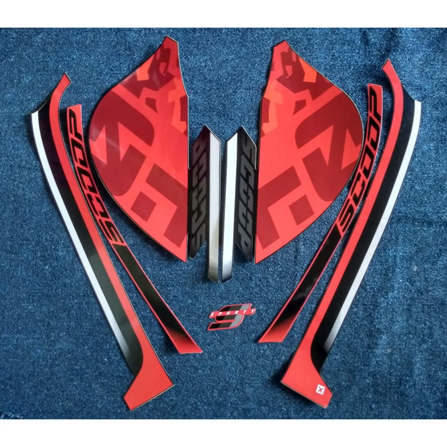 stiker striping motor honda scoopy sporty 2021