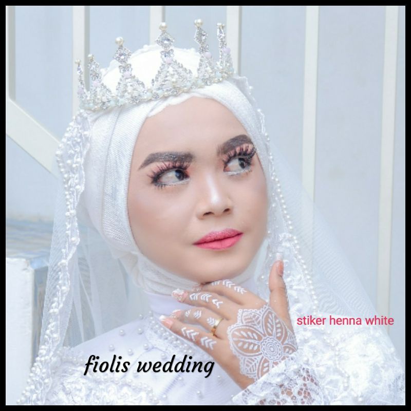 stiker tatto henna putih