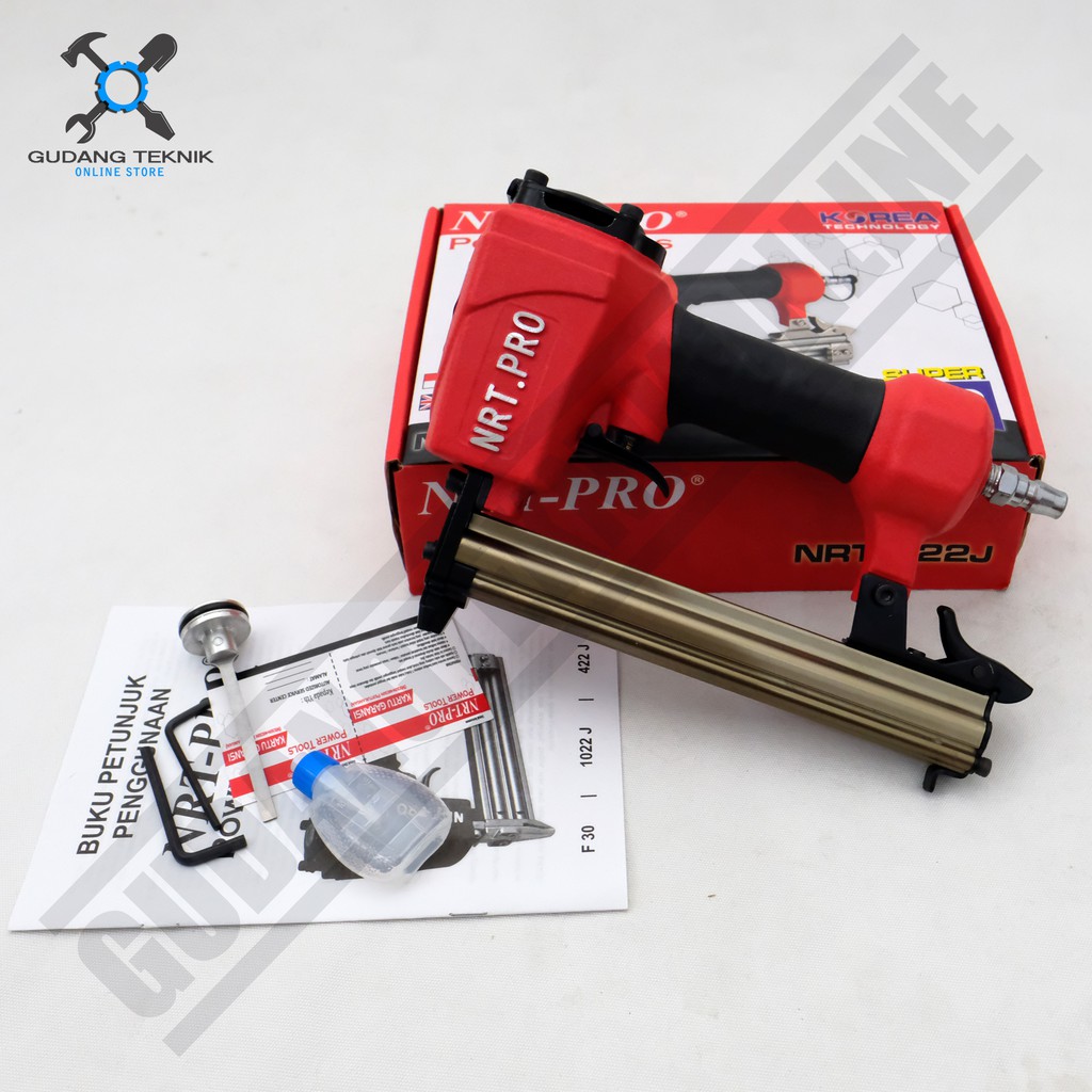 Mesin Steples NRT 422J Tipe U - Air Nailer NRT PRO NRT422J Paku Tembak Angin