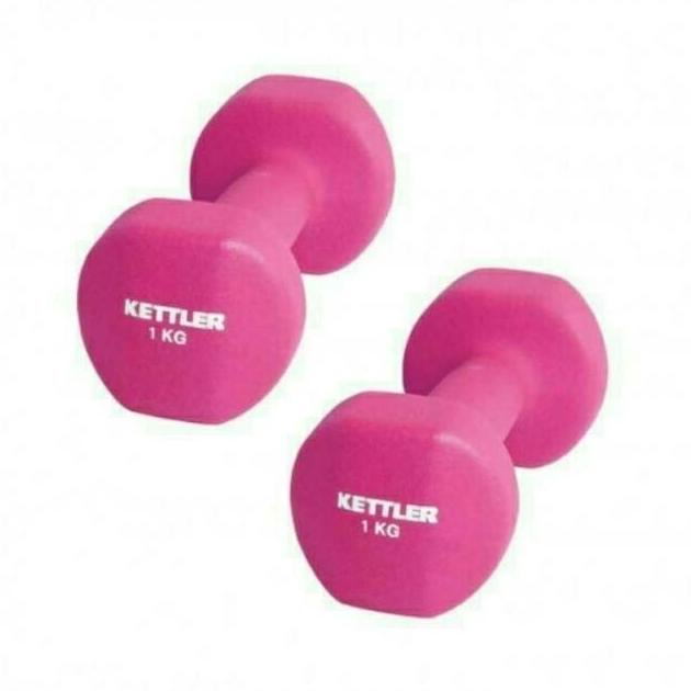 Dumbell Neoprene Kettler 2Kg @1Kg/Barbel Neoprene Kettler