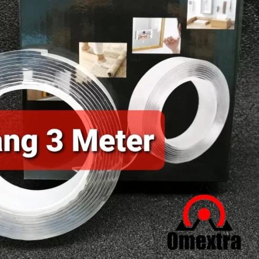 

♨ Ultimate Magic Nano Tape Omextra 3Meter 2mmx3cm Doubletape Transparan - 3 meter ➢